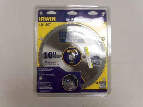 Irwin 4935561 10-Inch 80t Metal Cutting Circular Saw Blade for Thin Steel B52