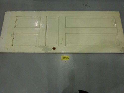 Antique Wood 5 Panel Door-White 