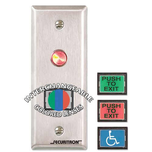 Securitron pb3n push button momentary - narrow for sale