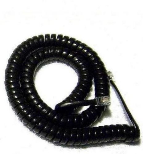 New handset cord 12 ft black heavy duty new in a factory sealed bag for sale