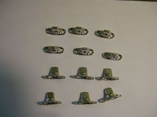 3/4&#034; 2 Hole Twist Fastener Turn Button Brass with Chrome Plating -50 Pcs