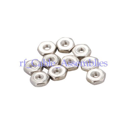 100pcs Stainless Steel Full Finish Hex Machine Screw Nut #1/4-20 high quality