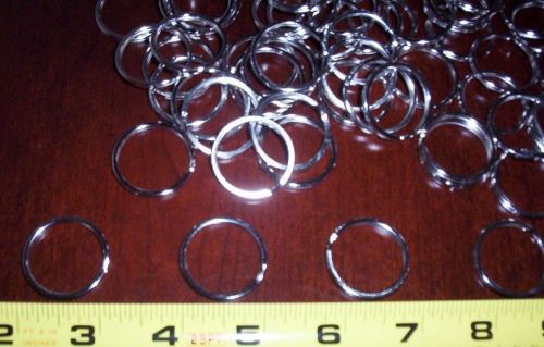 Lot 100 key rings  keyrings 1&#034; 29mm split rings bulk for sale