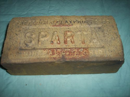 BRICK - SPARTA  THE FEDERAL CLY PRODUCT CO. MINERAL CITY, OHIO