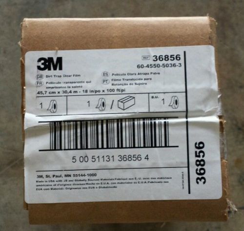 3m 36856 dirt trap clear film, 18in x 100ft for sale