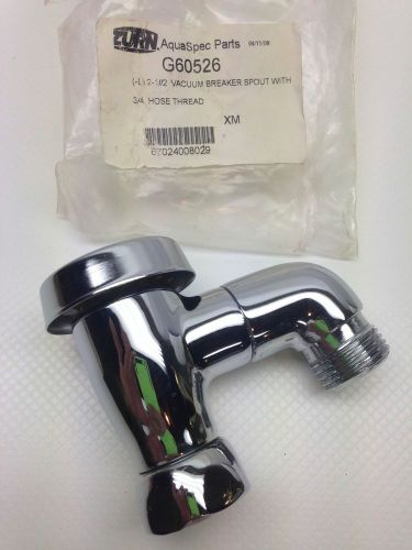 Zurn 2 1/2&#034; vacuum breaker spout w/ 3/4&#034; hose thread #g60526 chrome - new for sale