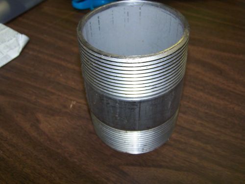 New 3&#034;npt  x 4&#034; stainless steel pipe nipple std 304l fitting for sale