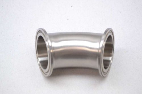 New 1-1/2 in t316l sanitary tri-clamp 45 deg elbow fitting d423450 for sale