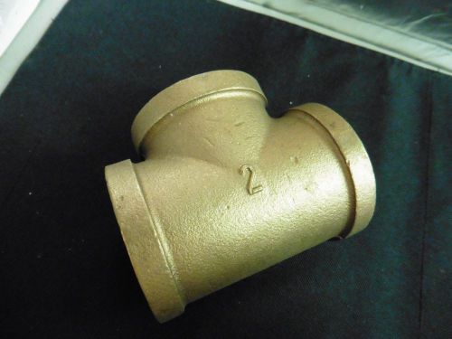 1 new 2&#034; inch npt brass sa tee fitting for sale