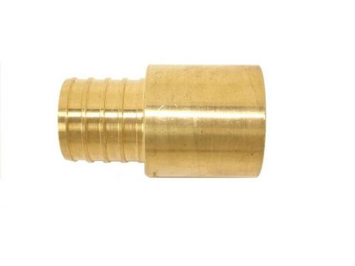 3/4&#034; male sweat x 1/2&#034; pex  adapter - brass crimp fitting - lead free for sale