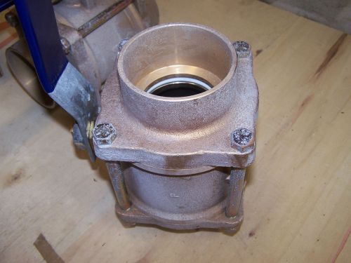 3&#034; three-piece bronze ball valve - conventional port, solder ends s-590-y for sale