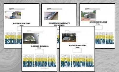 Duro Steel Arch Building Kit DIY Replacement Manuals All 5 Models on 1 CD Mailer