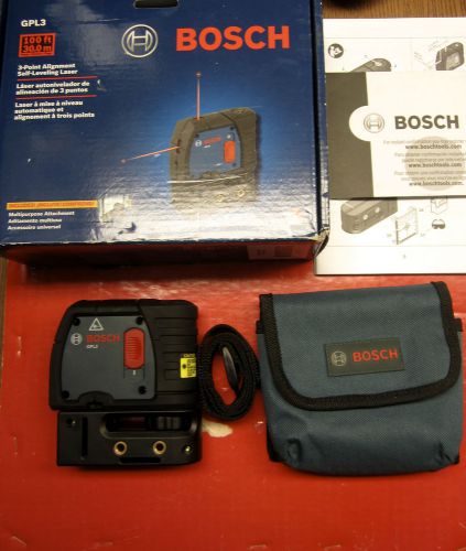 BOSCH GPL 3 SELF LEVELING LASER,L@@K PREOWNED, NEVER USED, FAST SHIPPING