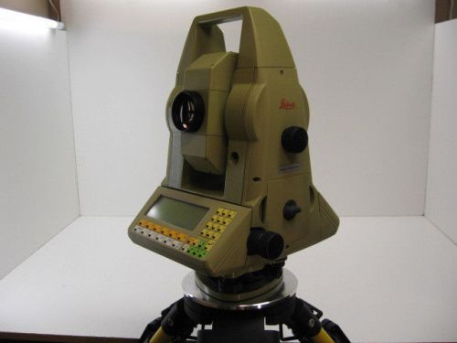 LEICA TCM1100 3&#034; MOTORIZED TOTAL STATION FOR SURVEYING, 1 MONTH WARRANTY!