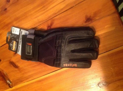 Proflex 9012 anti-vibration glove, black, large ergodyne work gear for sale
