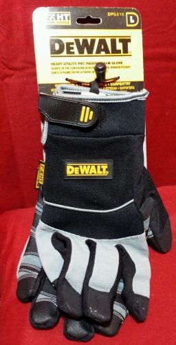 Dewalt dpg210 l heavy utility pvc padded palm work gloves large for sale