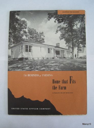 1952 Home that Fits the Farm, Excerpt from The Business of Farming, Blueprints
