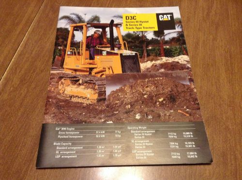 Caterpillar D3D Series III Hystat &amp; Series III Track Type Tractors Brouchure