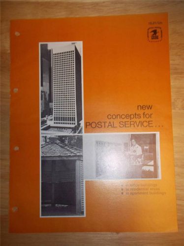 Vtg United States Postal Service Catalog~Mechanical/Delivery Concepts~Mail Boxes