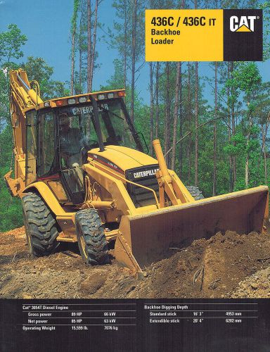 1998 CATERPILLAR 436C BHOE/LOADER  23 PAGE BROCHURE
