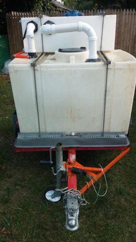 WATER TANK WITH TRAILER,WATER PUMP, HOSES AND SYSTEM , 100 GALLON TANK