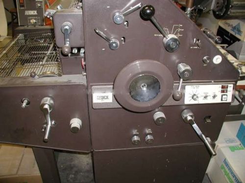 A.b. dick 9880 2 color press showroom condition for sale