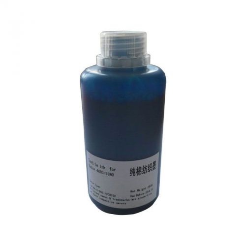 Direct printing cyan textile ink for cotton fabric and t-shirts (250ml*2 bottle) for sale