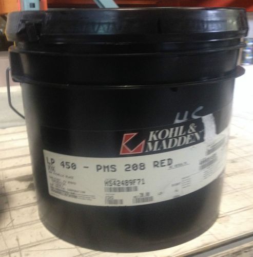 Kohl and Madden PMS 208 Red Heatset Offset 30lbs. x 6 Buckets = 180.0lbs.