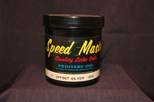 1 lb - Speed Master Professional Litho Ink - Offset silver #950