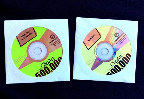 Global Star Design Designer Clipart Web Gen Animation 500,000 PC CD-Rom 2-Pack