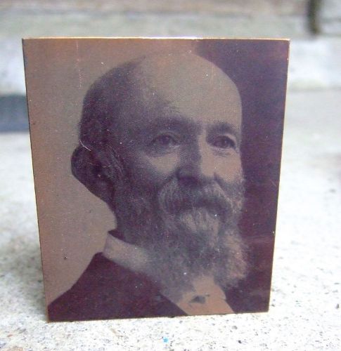 Vintage Wood Copper 1890&#039;s Printing Blocks Portraits (4)