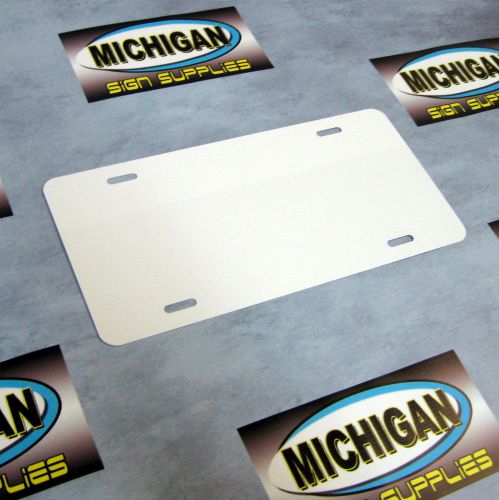 White .024 Aluminum License Plate Blanks **Create Your Own Designs**