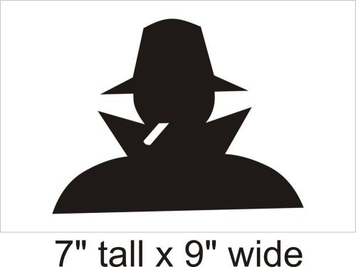 2X Gentle Man Silhouette Car Vinyl Sticker Decal Decor Removable Product F14