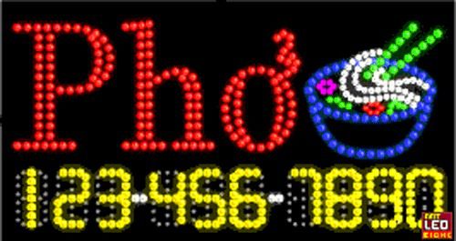 17&#034;x31&#034; Custom Animated Pho LED Sign with Phone