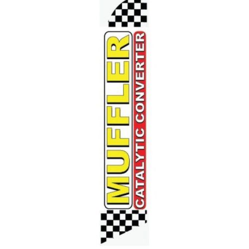 Swooper Flag Half Sleeve Yellow Red Muffler Catalytic Converter