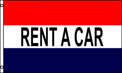 RENT A CAR Flag 3x5 Polyester