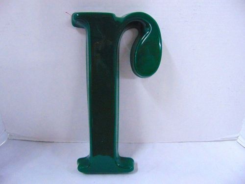 Letter For Signs Or Crafts Green Plastic, 12&#034; In Height, Lower Case r