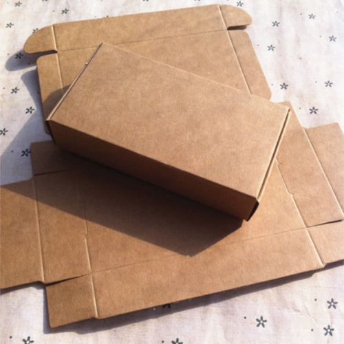 10pc Kraft Paper Box 133mm*68mm*18mm Gift Box for Candy Jewelry Phone Case Rings