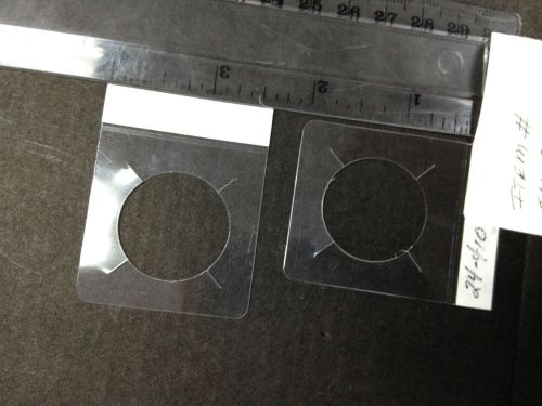 2 Inch self-adhesive square hang tab, 10,000 per order