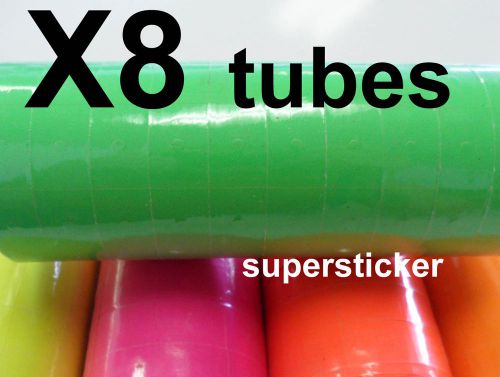 Green Price Tags for MX-6600 2 Lines Gun 8 tubes x 11 rolls x 500