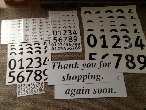 Self-Adhesive Price Labels Stickers Tags Retail Supplies Numbers