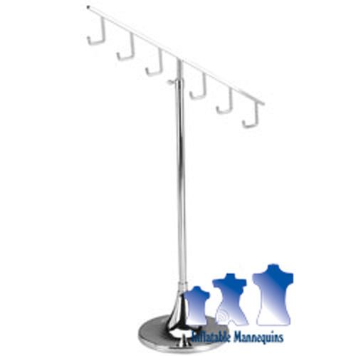 Ms52st- slanting, adjustable garment stand - short w/ 8&#034; trumpet  base for sale