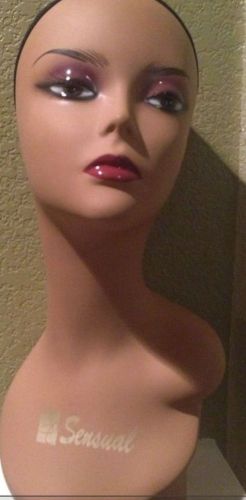 Brand New 18&#034; Female Mannequin Manniqin Head Wig Hat Display with Stocking Cap