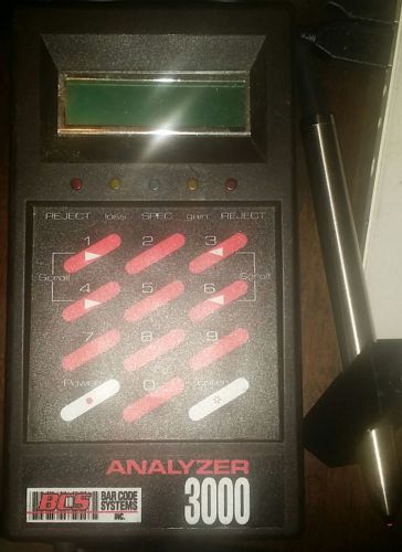 Bcs analyzer 3000 barcode verifier bcs systems free shipping in the usa for sale