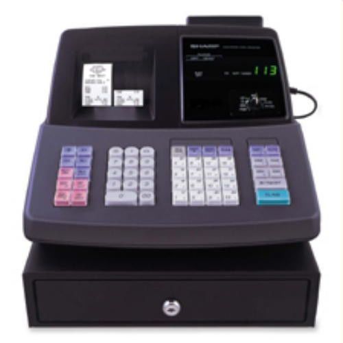 Sharp xea507 cash register, 7000 plu,40 clerks,99 depts, thermal print w/warrant for sale
