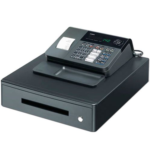 Casio pcr-272 black cash register retail electronic pos store shop printer desk for sale