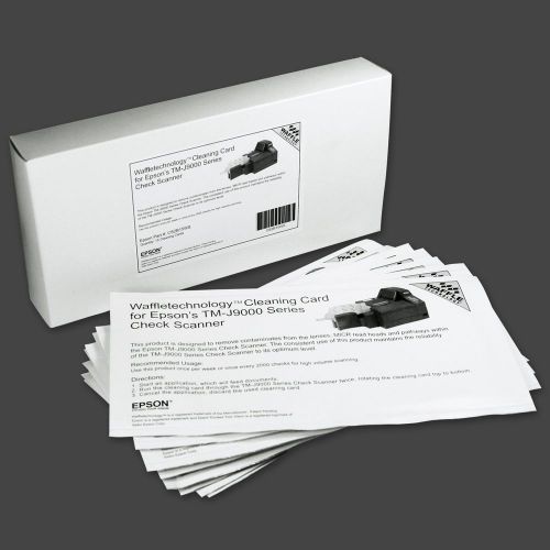Cleaning card for epson tm-j9000 series check scanner (15 cards) for sale
