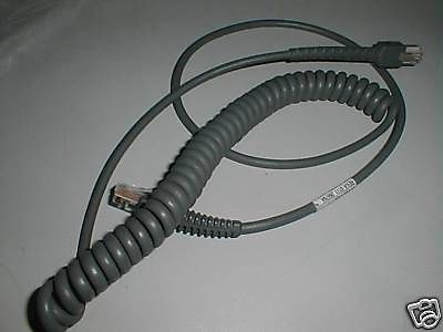 Symbol ncr 7452 r26 8ft coiled rs-232 cable 25-35974-20 for sale