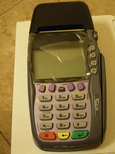 Verifone vx570 emv (scr) 12mb dual comm (dial/ip) credit card machine smart card for sale