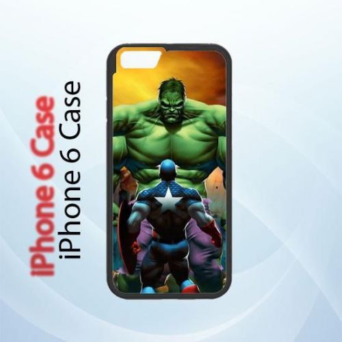 iPhone and Samsung Case - The Hulk vs Captain America Cool Cartoon